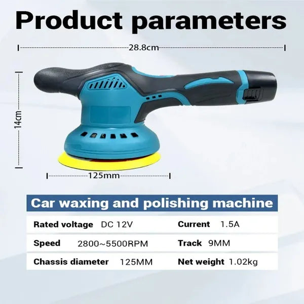 Car Polishing Machine For Car 12V Cordless Polisher 8 Gears Automotive Electric - Image 2