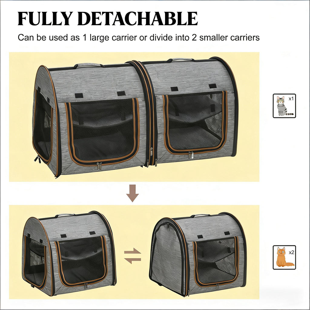 Travel Pet Crate Portable Soft Sided Cat Carrier Bag - Image 5