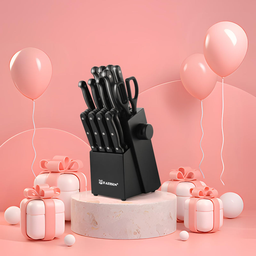 19 piece Knife Set German Steel Durable Dishwasher safe Kitchen Knife Set - Image 2