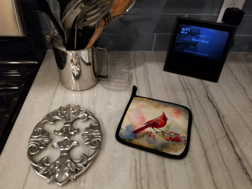 Cardinal Pair of Pot Holders Kitchen Heat Resistant Pot Holders Sets Oven Hot - Image 4