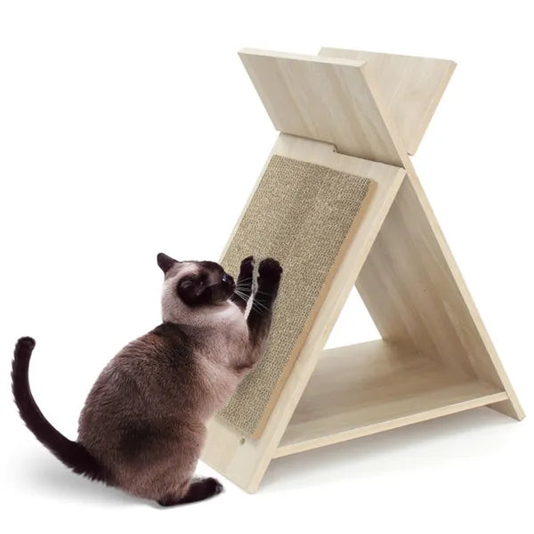 Multi Functional Cat Scratcher 18.5"x12"x21" Scratching Surface Tunnel & - Image 4