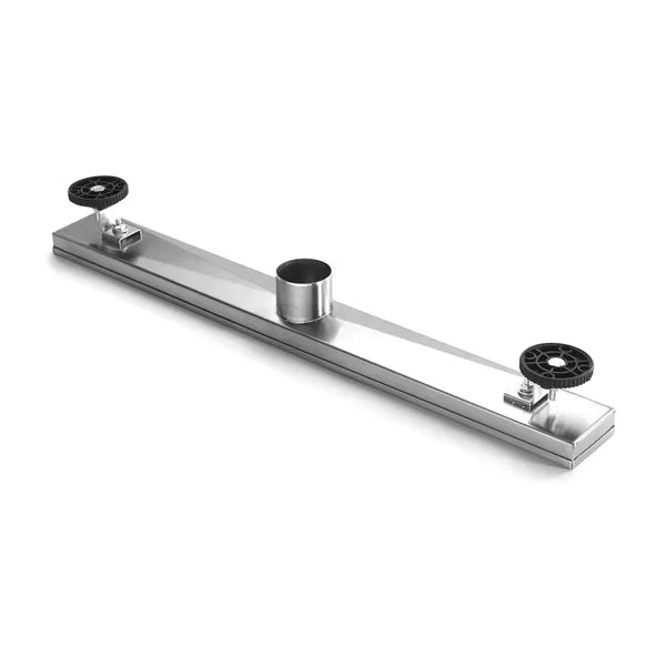 36 Inch Linear Shower Drain with Removable Brick Patterned Grate Cover 304 - Image 3