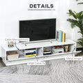 Lighted TV Stand for TVs up to 75" TV Cabinet with Storage for Living Room