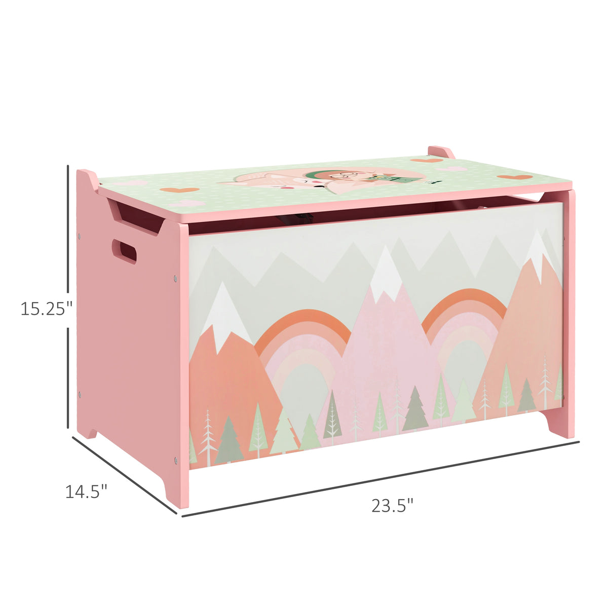 storage chest with lid box detail and structure