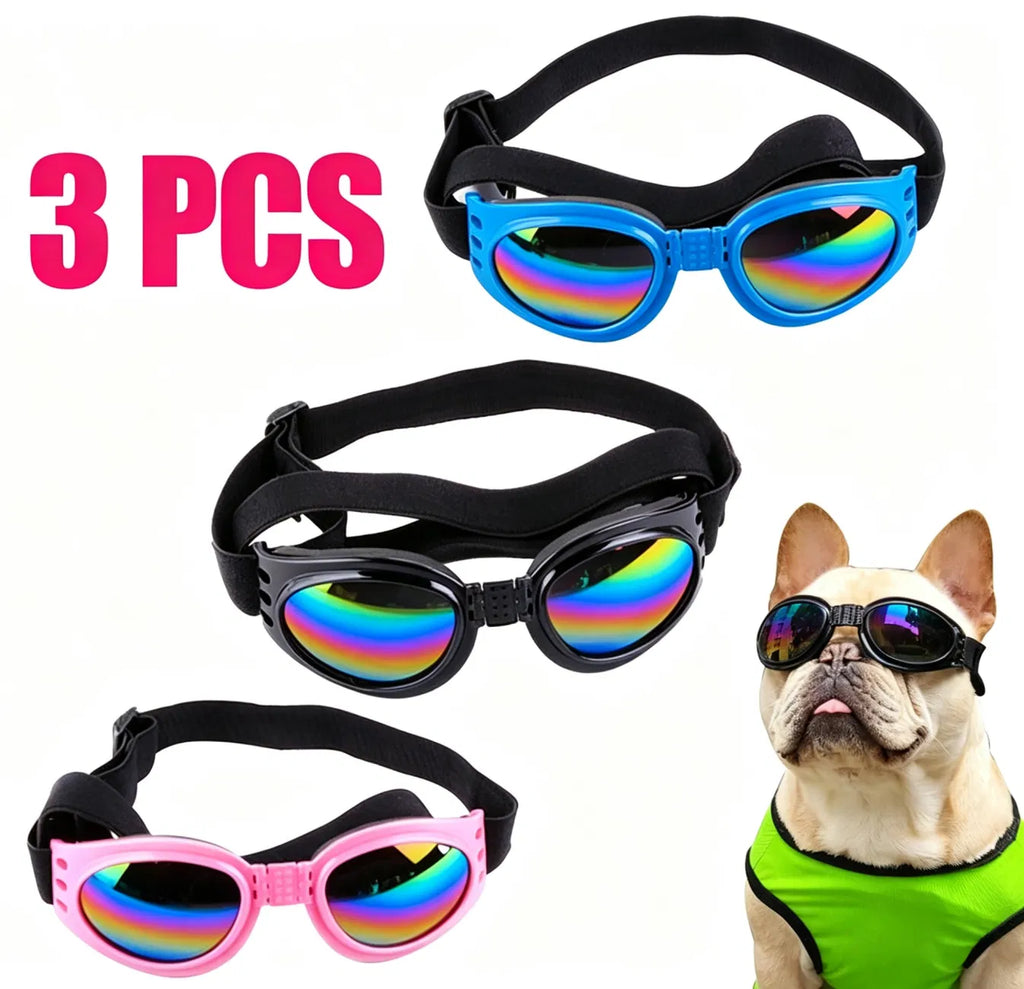 3PCS Pet Dog Goggles Protection Doggles Sunglasses for Small Medium Breeds - Image 2