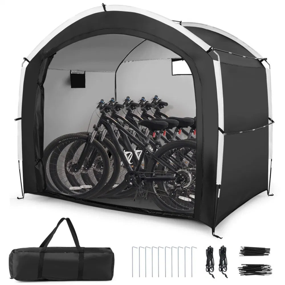 7.2x5.1ft outdoor bike and utility storage tent product detail
