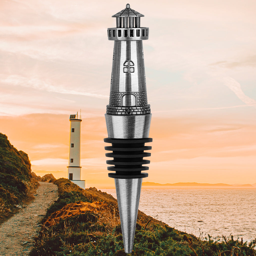 Creative Lighthouse Wine Stopper Seals The Aroma Of Wine Protects - Image 2