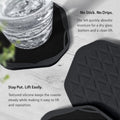 Absorbent Felt And Silicone Drink Coasters Set Of 6 With Holder Reusable