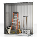 5' x 3' Outdoor Storage Shed Steel Garden Shed with Single Lockable Door Tool