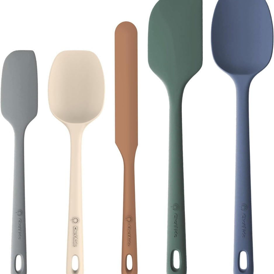 piece silicone spatula set heat main view