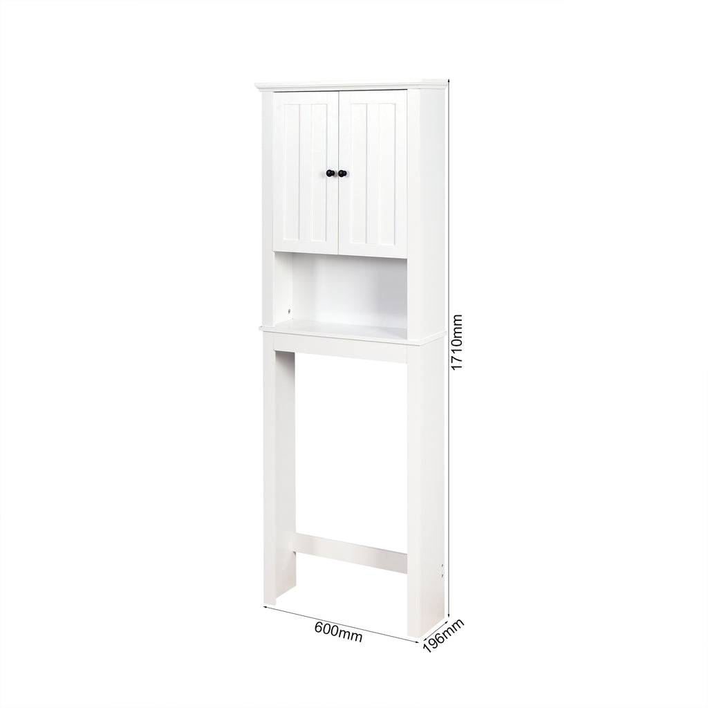 White Over-the-Toilet Bathroom Space Saver Cabinet