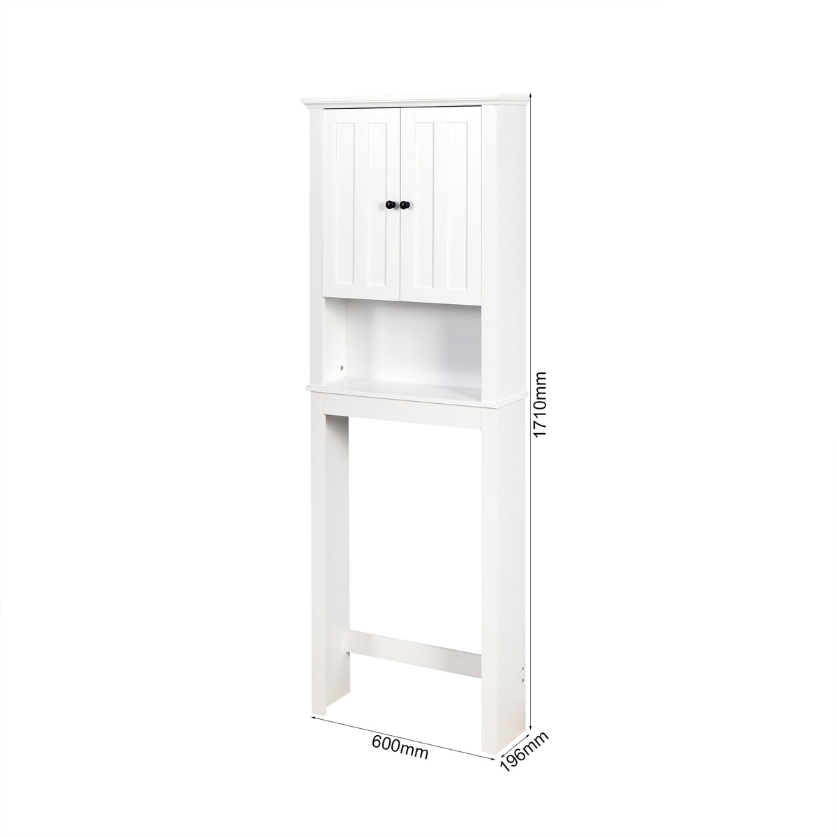 White Over-the-Toilet Bathroom Space Saver Cabinet