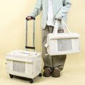Pet Trolley Double deck Bus Luggage Cat Bag Portable