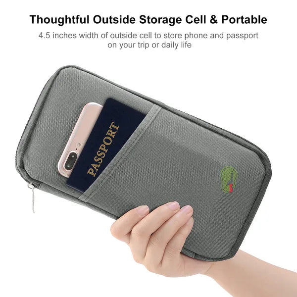 travel passport wallet 12cells ticket detail and structure