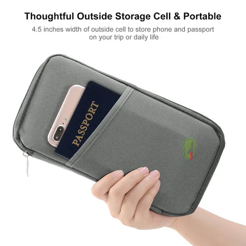 travel passport wallet 12cells ticket detail and structure
