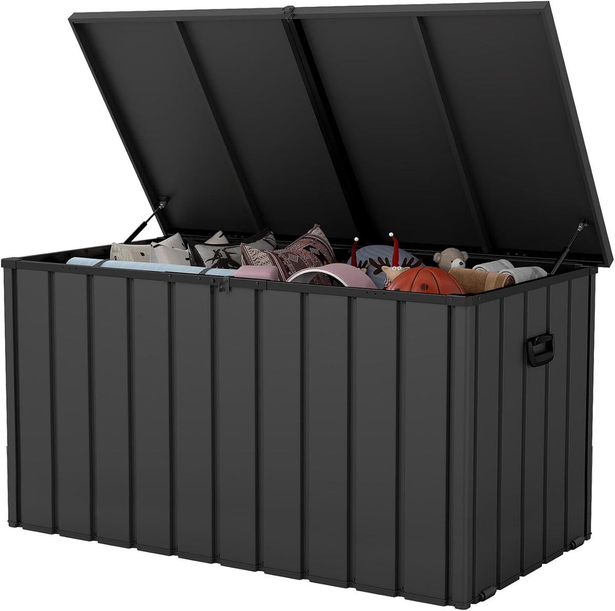 200 Gallon Metal Deck Box Waterproof Outdoor Storage Box With Lockable Lid