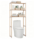 Multi Tier Over Toilet Storage Shelf Solid Pine Wood Bathroom Space Saving - Additional Product View 9
