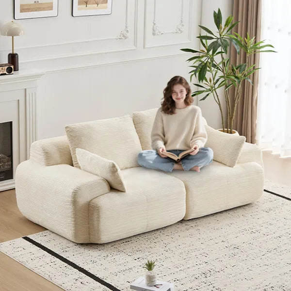Modern Memory Foam Compressed Sofa 2 Seater Large Sectional Couches for Living - Image 2