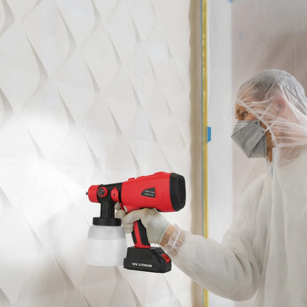 Battery Powered Electric Paint Sprayer HVLP Spray Painting Gun Handheld Painter - Image 2