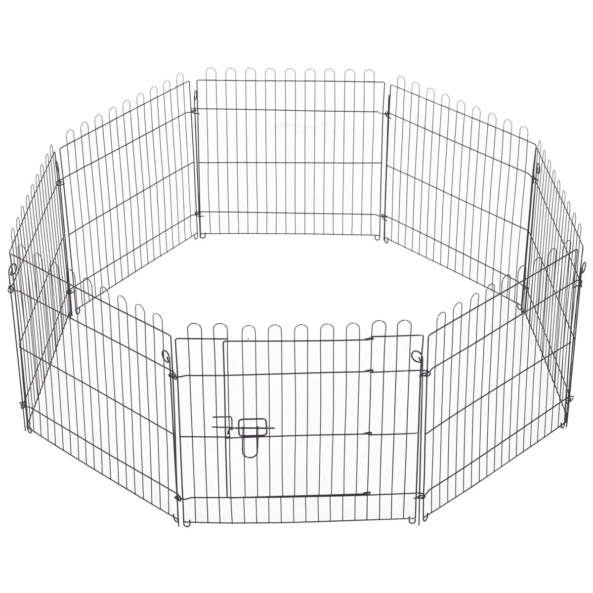 24inch 8 Panel Dog Playpen Octagon Pet Exercise Playpen Crate Foldable Dog Cage - Image 4