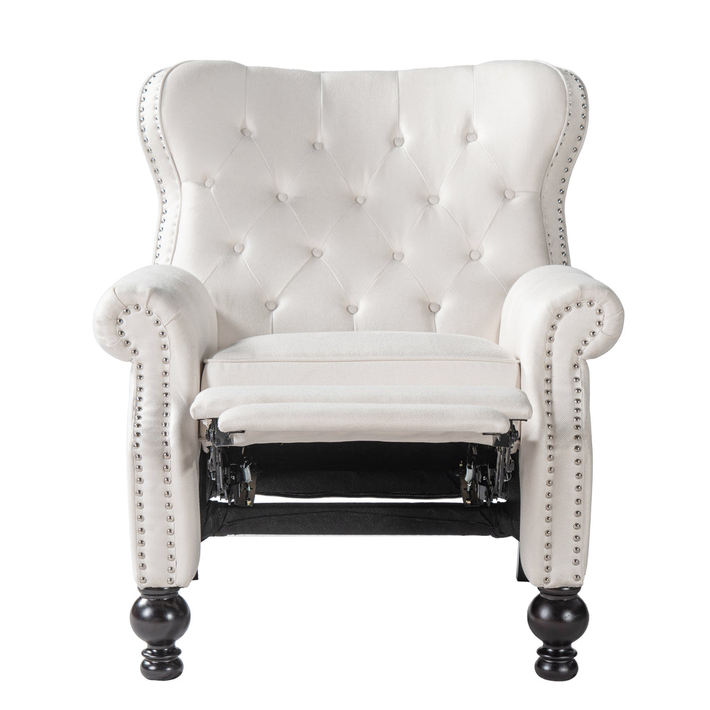 Modern Manual Push Back Recliner Chair Fabric Upholstered 3 Position Recliner - Image 5