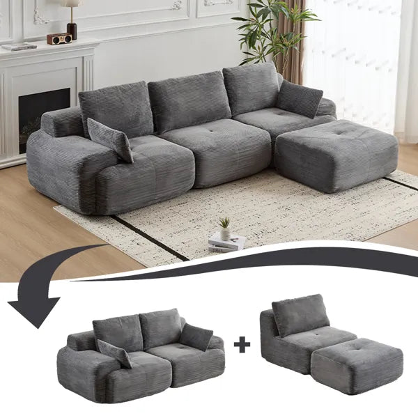 Modern Memory Foam Compressed Sofa Large Sectional Couches for Living - Image 3