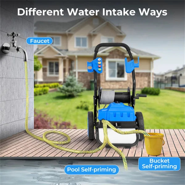 2300 PSI 1.8 GPM electric high pressure cleaning machine with wheels - Image 4