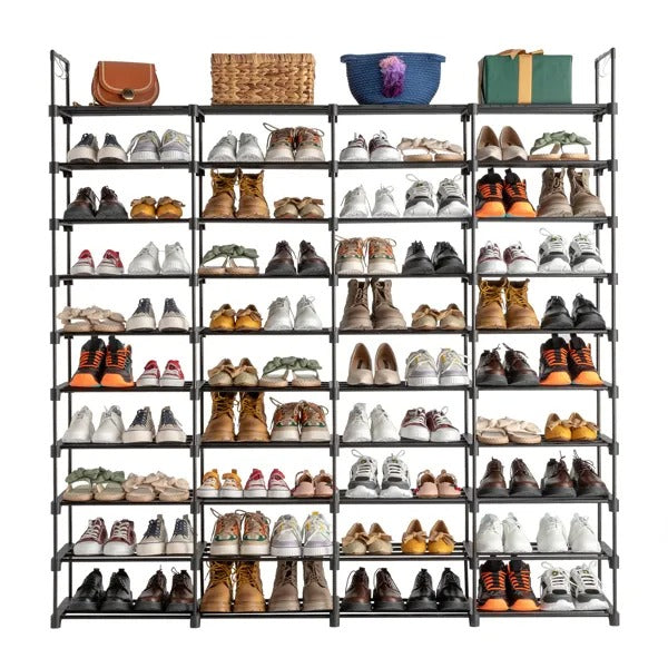 10 tiers shoe rack storage dimensions and features
