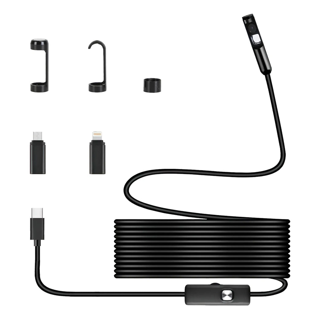 1Pc Endoscope Camera 1920P HD IP67 Waterproof Inspection Borescope Tool with - Image 2
